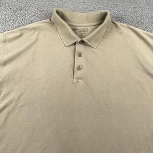 511 Tactical Polo Shirt Mens 2XL Khaki Cotton Pique Short Sleeve Workwear